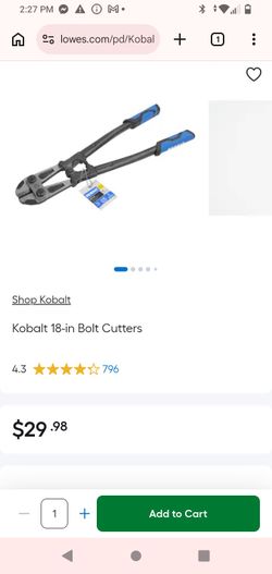 Kobalt 18-in Bolt Cutters