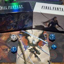 Magic: The Gathering Final Fantasy Bundle Boxes  & Dice Set (Open, No Packs)