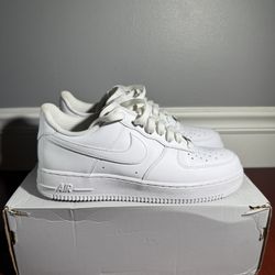 Nike Air Force 1 '07 Shoes Triple White CW2288-111 Men's 9.5