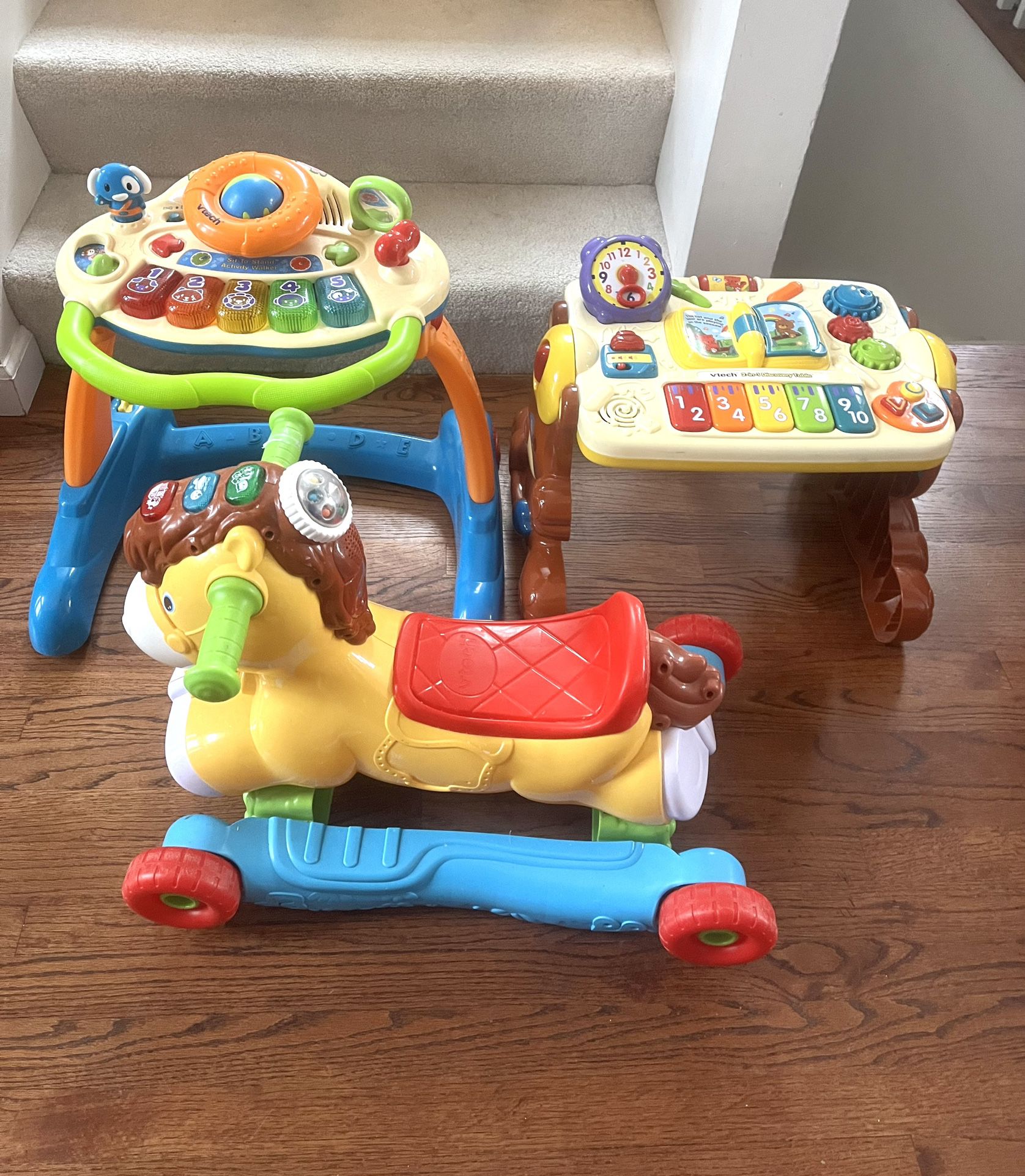 Vtech Baby Walker, Ride-On And Activity Table ($40 For All)
