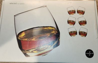 NEW in Box Set of 6 Sagaform Rocking Whiskey Glasses 4.75 out of 5 Reviews