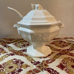 Vintage  Grape Tureen & Lid / Ladle  .  From  California 