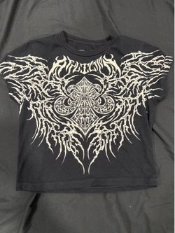 Affliction cropped tee