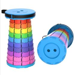 Portable Folding Stool Telescopic Chair Travel Fishing Camping Collapsible Seat