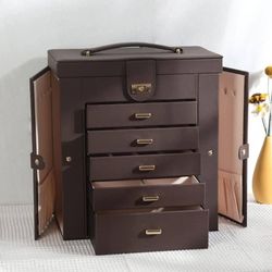 (New in Box)
TFIIEXFL Jewelry Box European Style Large Capacity Jewelry Storage Box Multi-layer Double Jewelry Box (Color : D, Size : As shown) /7-780