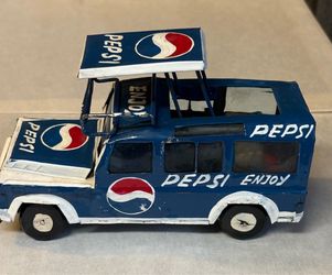 Vintage Handmade Metal Pepsi Cola Truck