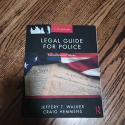 For Sale - LEGAL GUIDE FOR POLICE Book 11th Edition