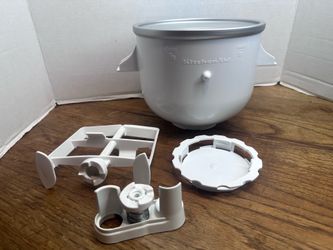 KitchenAid KICA0WH Ice Cream Maker Attachment for Most KitchenAid Models