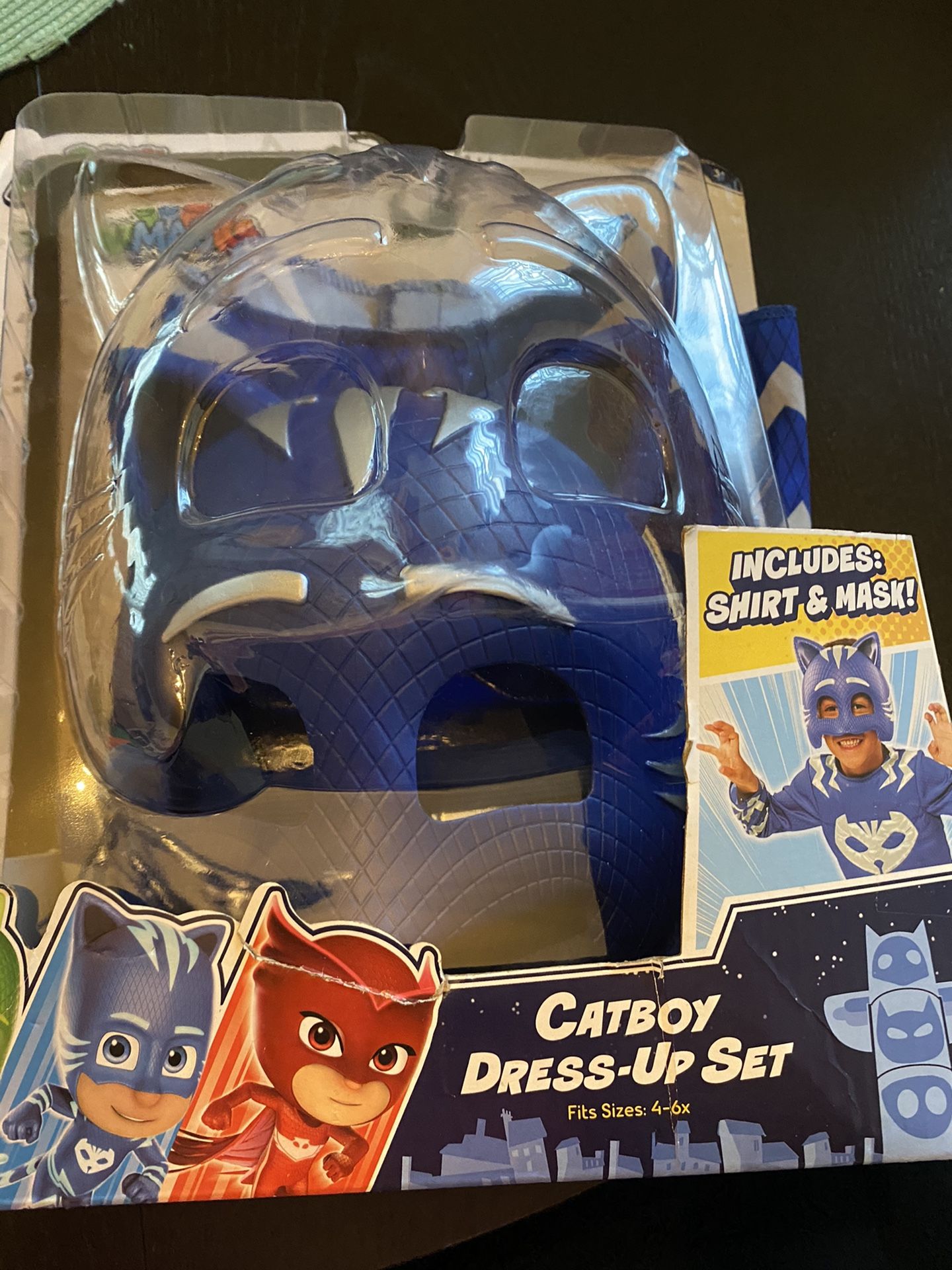 Cat boy Mask & deluxe Shirt 3-5TPJ Masks