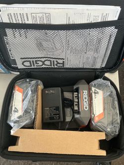 RIDGID. 18V Lithium Ion (2) 4.0Ah Starter Kit.
