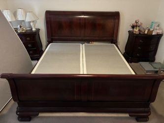Ashley Millennium King Bedroom Bed – Dark Mahogany Wood