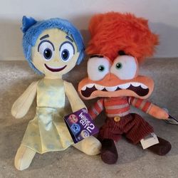 *Brand New* Disney Pixar Inside Out 2 Plush Joy & Anxiety Stuffed Doll Toy