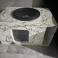 18 Inch Car Audio Subwoofer In A Custom Box TRADE 