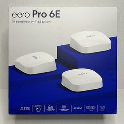  Amazon eero Pro 6E mesh Wi-Fi router | 2.5 Gbps Ethernet