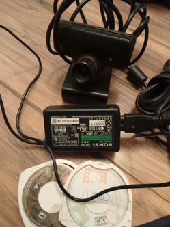 Psp charger, ps3 camera and ps2 memory card