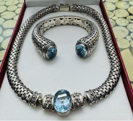 Juego de Cadena y pulsera de Plata