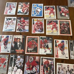 NHL Hockey Card Lot – Gretzky, Fedorov, Lidstrom, Brodeur, Roy, Jagr – Inserts + Stars