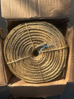 Case Manila Rope Twisted Treated 3/8” X 1,200’ Feet Total Per Case