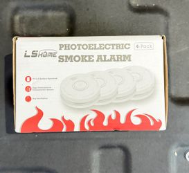 4pk Battery Operated Smoke Detectors