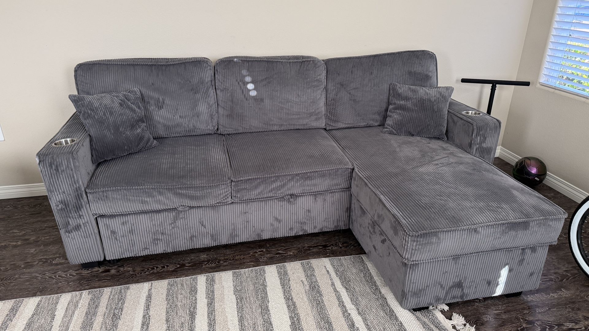 Sofa Sleeper Sectional Grey