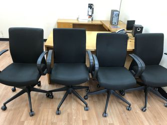 Hydraulic Office Chairs Color Black Great Condition