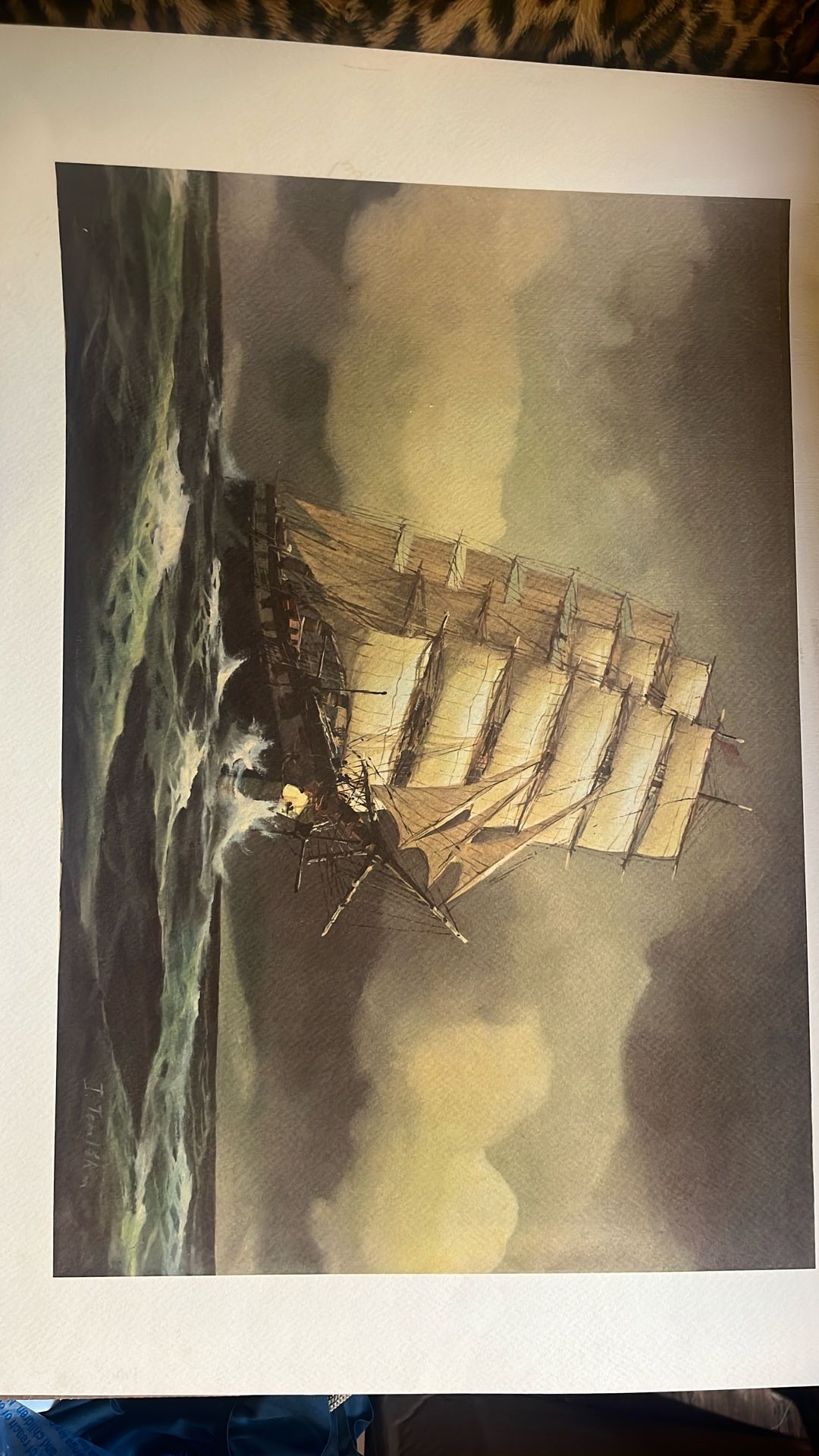 Vintage Painting Of Clipper Ship “Cutty Shark”