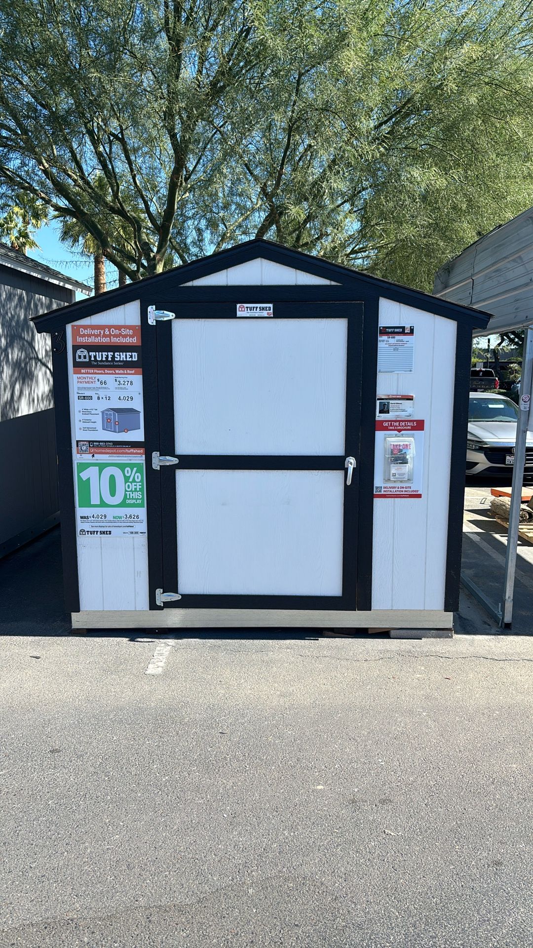 Tuff Shed Sundance SR-600 8x12 SD896127 Was $4,029 Now $3,626 10% Off Financing Available!