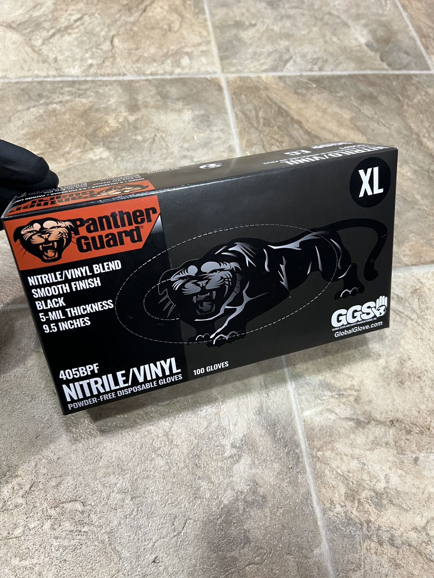 Brand New, Still in the box.  [100 gloves/per box]  Thickness: 5-Mil  Color: Black  I will deliver for a small fee of $5 to $10 depending on distance.