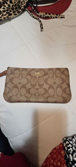 Coach Signature Wristlet Clutch