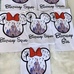 Customized Family Birthday Squad Marching Shirts 💕🥳 Do you need custom orders?