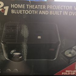 RCA HOME THEATER PROJECTOR WITH BLUETOOTH AND BUILT IN DVD PLAYER 