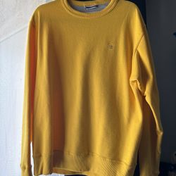 Champion Crewneck Sweatshirt Yellow Medium