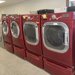 Washer and dryer electric Stackable  stainless Steel $900 each Set White $(contact info removed) Hartford Turnpike Vernon CT