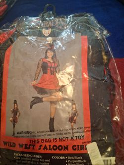 Wild West Saloon Girl Halloween Costume
