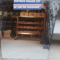 Recessed Or Surface Mount 24" Medicine Cabinet. Great Condition 