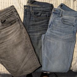 3 Pairs Mens Jeans