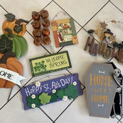 Halloween and various yard/door decor 