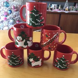 Vintage Christmas Mugs