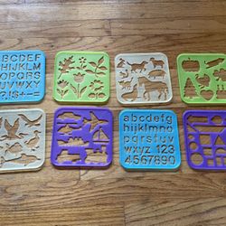 New Set Of 8 Tupperware Stencils