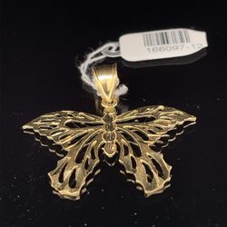 10KT Yellow Gold Butterfly Pendant 2.80g 166097/12