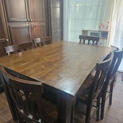 Extendable Table With 6 Chairs