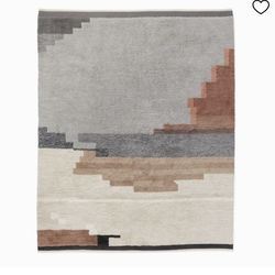 West Elm Fieldscape Shag Wool Rug