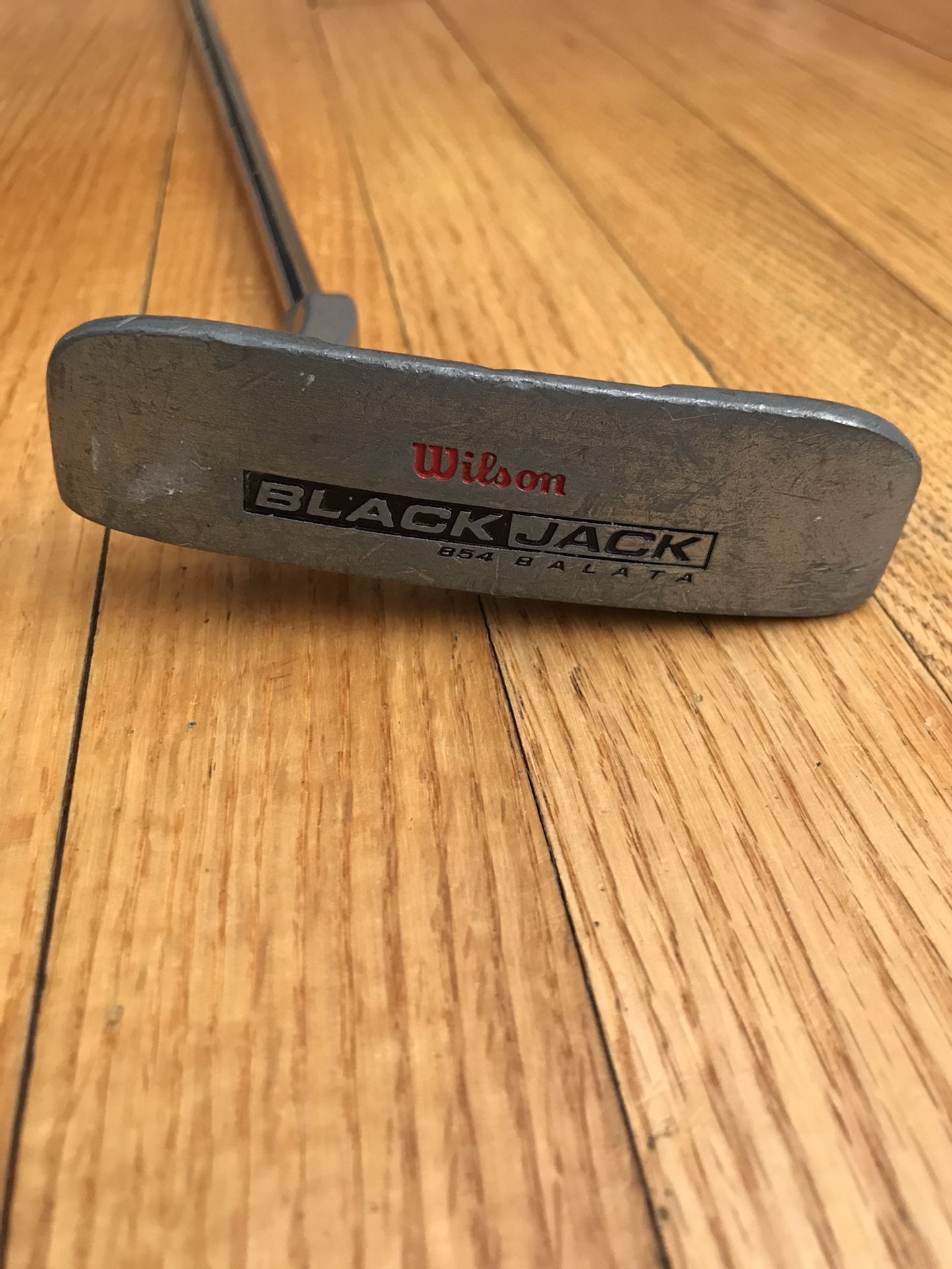 Used 35" Right Handed Wilson Black Jack 854 Balata Putter w/ Steel Shaft