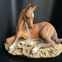Vintage Home Interior "Masterpiece" Homecoming Horse Figurine