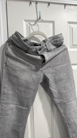 Men jeans light gray