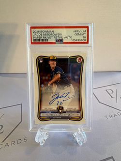 2026 Bowman - Jacob Misiorowski #PRV-JM Paper Auto 🔥PSA 10🔥 (RC) (Z)