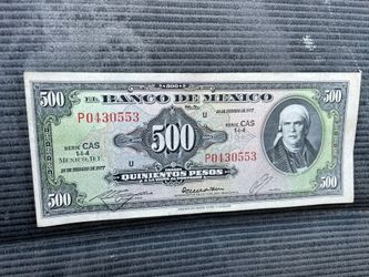 Billete Raro De $500Pesos Mexicanos😎
