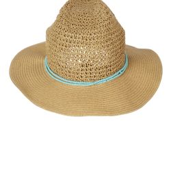 Vince  Camuto Womens Woven Natural Beige Beach Hat