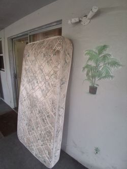 Twin Mattress with Floral Pattern