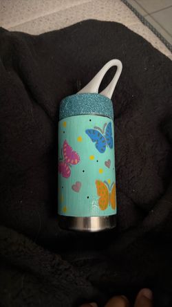 Butterfly Print Kids Water Bottle